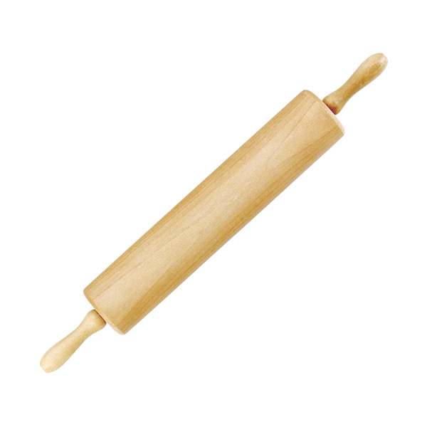 Norpro Hardwood 13"x2.75" Rolling Pin W/Handles