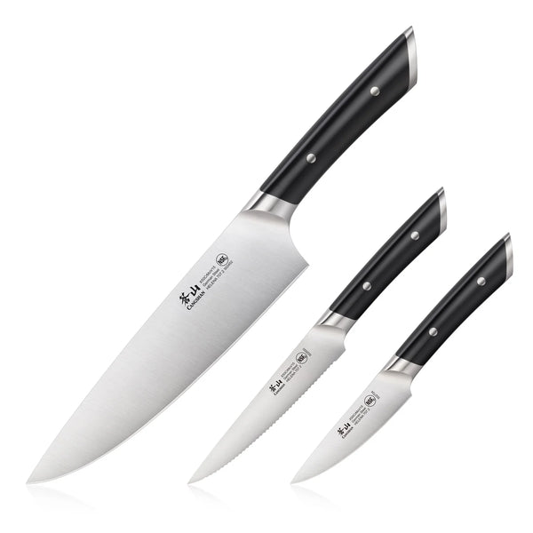 Cangshan HELENA Series 3pc Starter Knife Set - Black