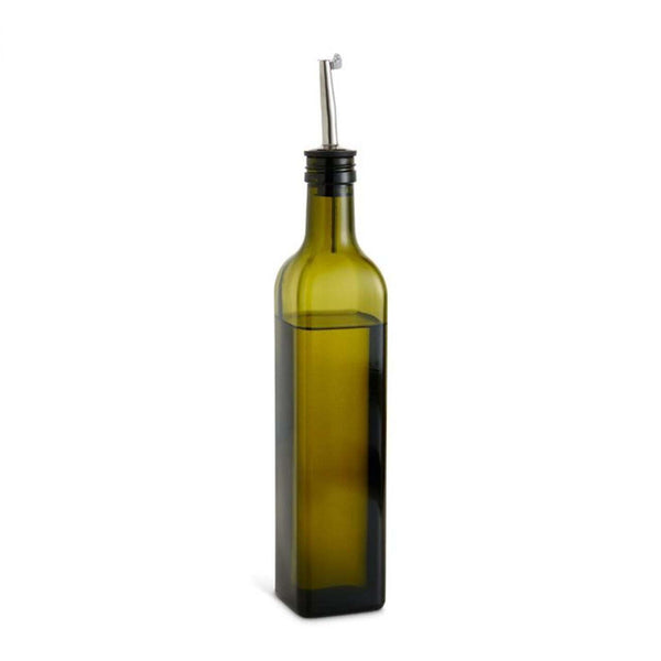 Harold Import Company Glass Bottle W/ Pour Spout - Green