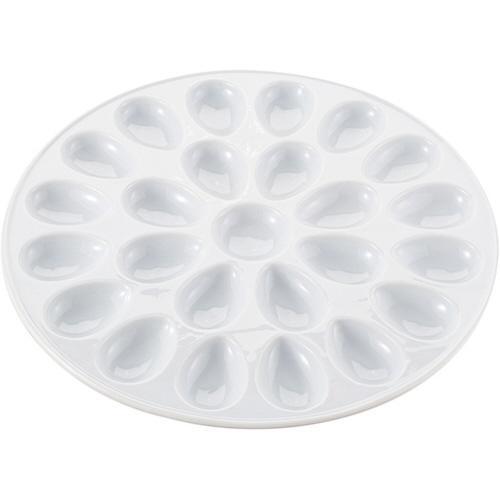 Harold Import Company Porcelain Deviled Egg Platter 24 Holders