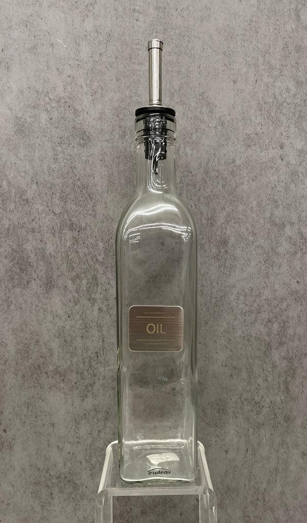 Trudeau Glass "Oil" Dispening Bottle