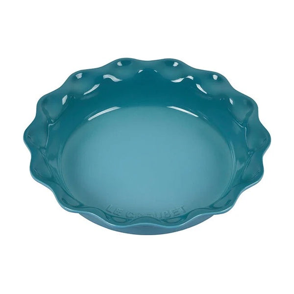 Le Creuset Stoneware Heritage Fluted 9" Pie Dish - Caribbean