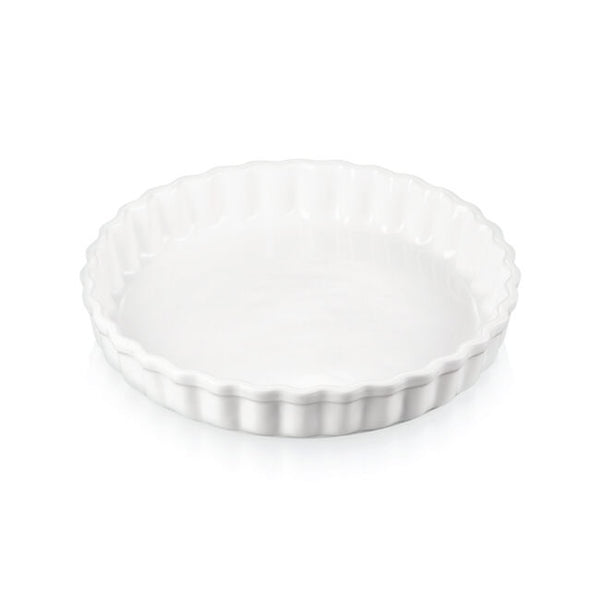 Le Creuset Heritage Stoneware Fluted 9" Tart/Flan Dish - White