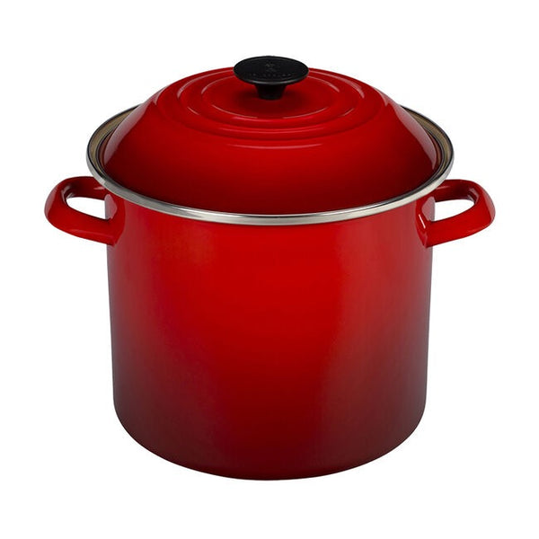 Le Creuset Carbon Steel 16qt Stockpot - Cerise (Red)