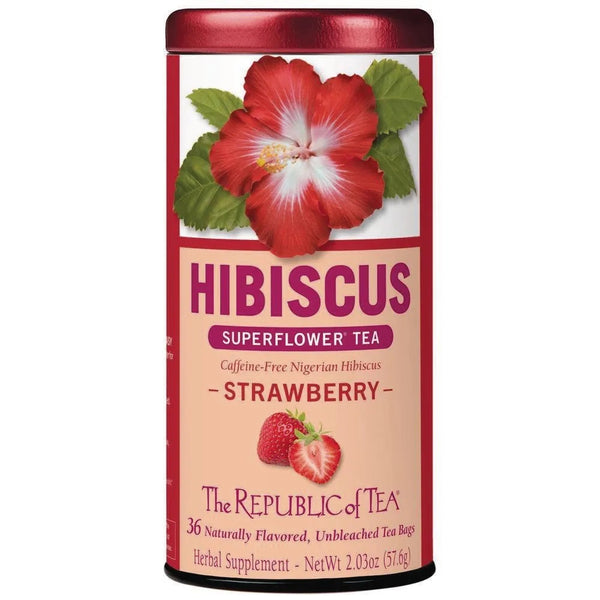 Republic of Tea Bags - Hibiscus Strawberry Superflower