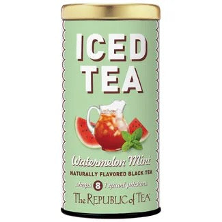 Republic of Tea Bags - Iced Tea Watermelon Mint Black 8 Pouches