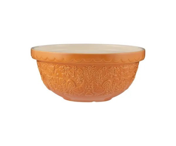 Mason Cash "Home to Roost" Mixing Bowl Size 24 - Orange