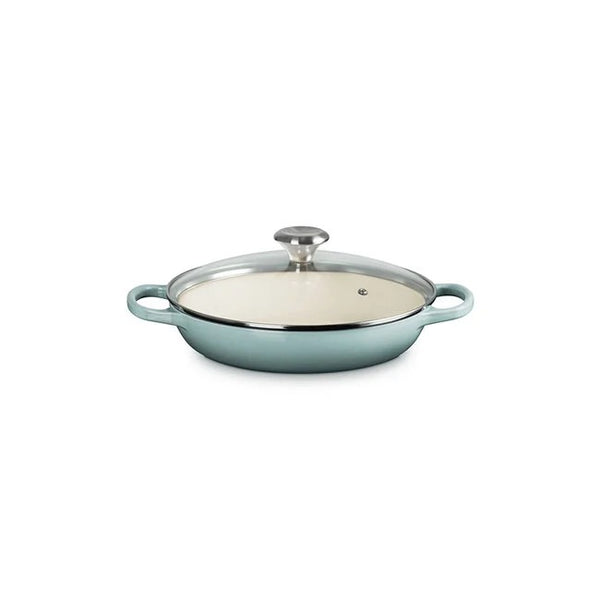Le Creuset Signature Cast Iron 2.25qt Round Braiser with Glass Lid - Sea Salt