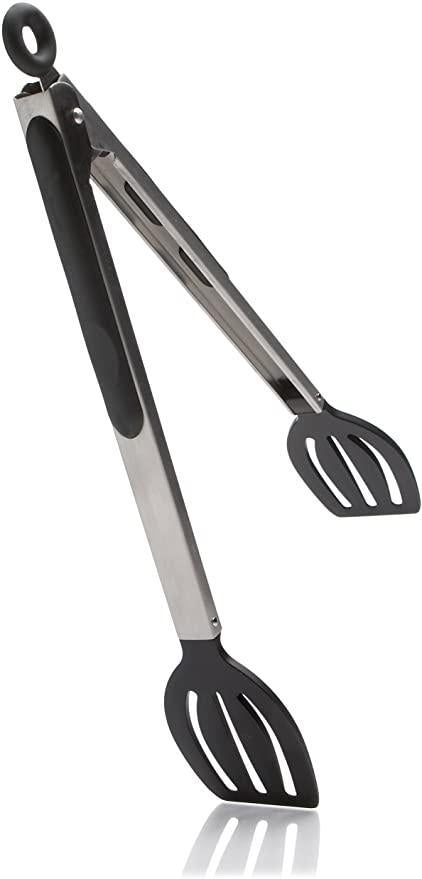Norpro Gripez Stainless Steel with Nylon Head Spatula Tongs