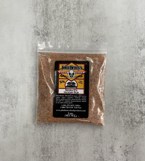 John Henry's Nedra'D Hickory Rub Seasoning 2oz