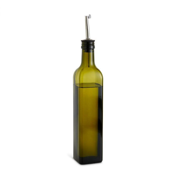 Harold Import Company Glass Bottle W/ Pour Spout - Green