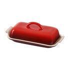 Le Creuset Heritage Stoneware 1lb Butter Dish - Cerise (Red)