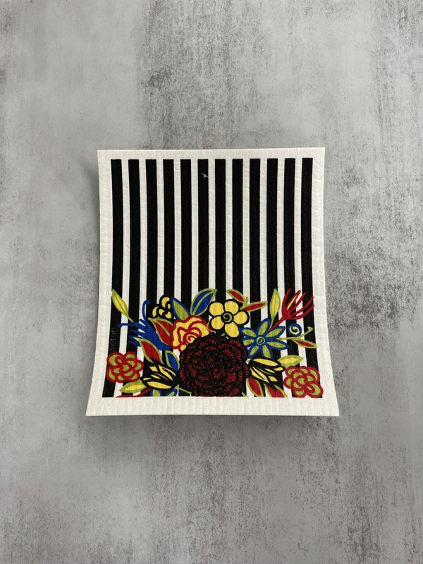Swedish Cloth Striped Floral
