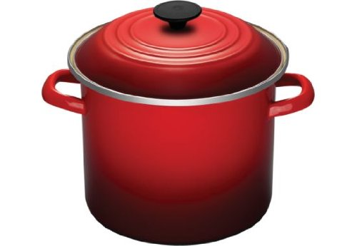 Le Creuset Carbon Steel 10qt Stockpot - Cerise (Red)
