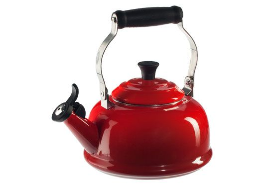 Le Creuset Carbon Steel Classic 1.7" Whistling Kettle - Cerise (Red)