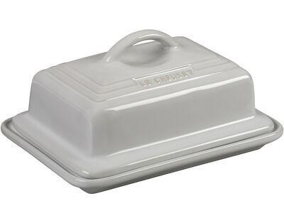 Le Creuset Stoneware European Style Butter Dish - White
