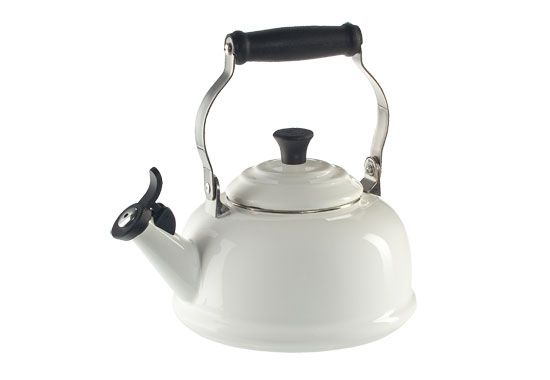 Le Creuset Carbon Steel Classic 1.7" Whistling Kettle - White