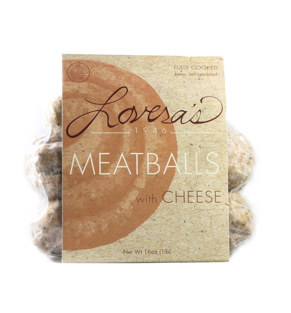 Lovera's Fully Cooked Meatballs w/Cheese 16oz