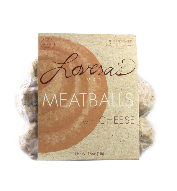 Lovera's Meatballs with Cheese Fully Cooked 16oz