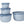 Load image into Gallery viewer, Bowls Lg. Set/4 Blue w/LIDS