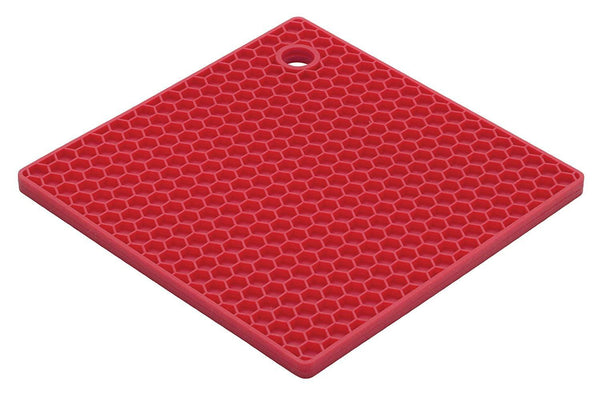 Harold Import Company Potholder Red Silicone Honeycomb