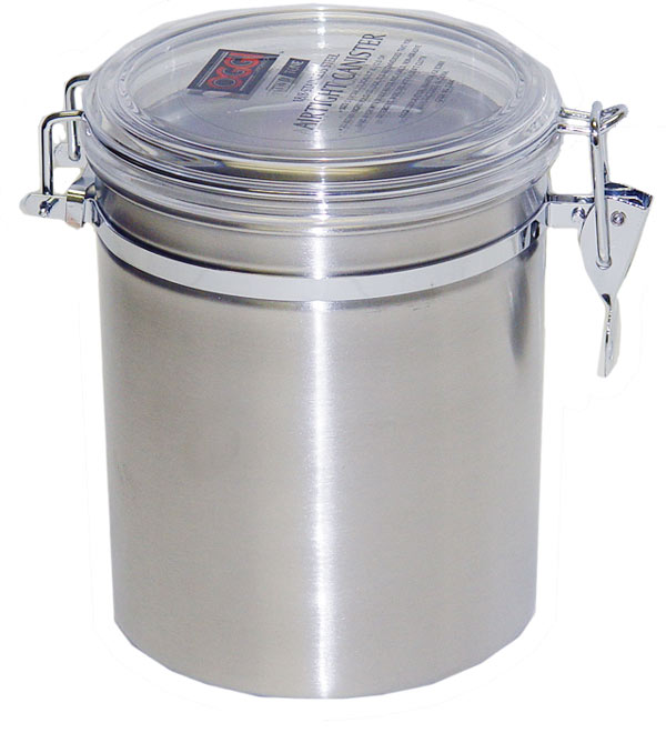 Oggi Stainless Steel 47oz Canister with Clip Top Lid