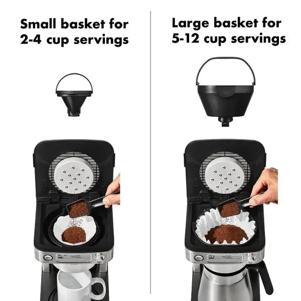 OXO Thermal 12C Coffee Maker W/ Podless Single Serve Function