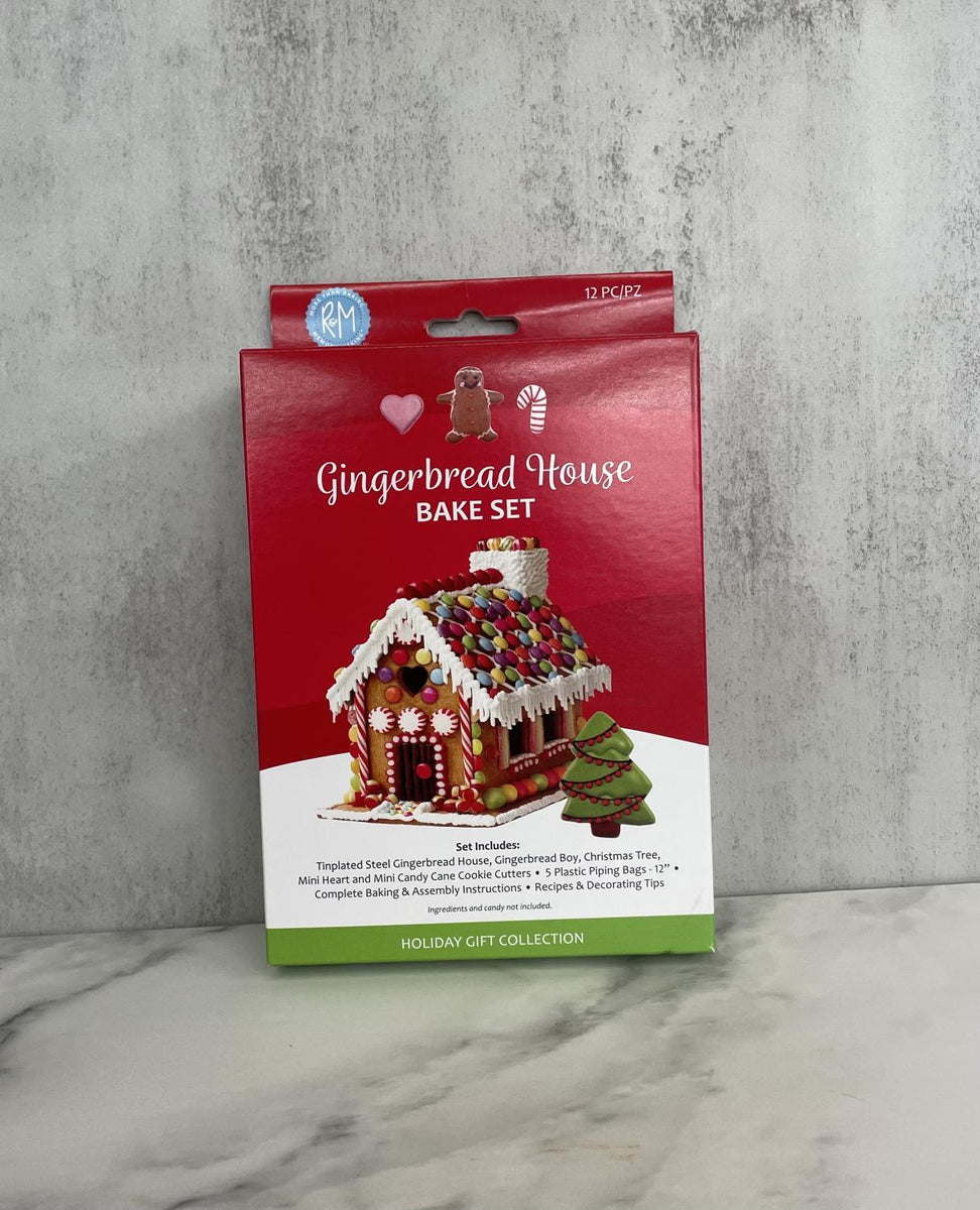 12-Piece Mini Gingerbread House Tinplate Steel Cookie Cutter & Recipe 12-Piece Mini Gingerbread House Tinplate Steel Cookie Cutter & Recipe