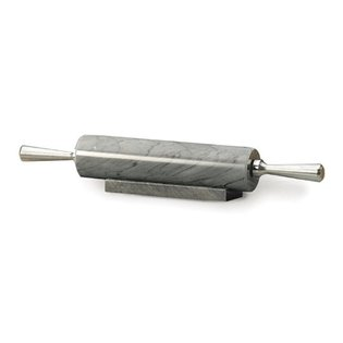 RSVP Marble Rolling Pin W/ Stand - Grey