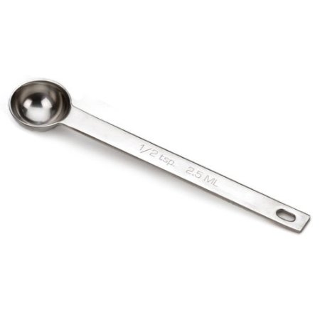 RSVP Stainless Steel Half Teaspoon (1/2 tsp) Measuring Spoon