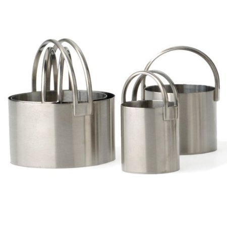 RSVP Stainless Steel Set of 4 Biscuit Cutters - Round