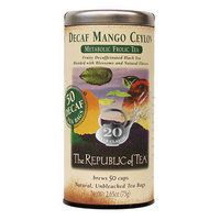 Republic of Tea Decaf Bags - Mango Ceylon Decaf