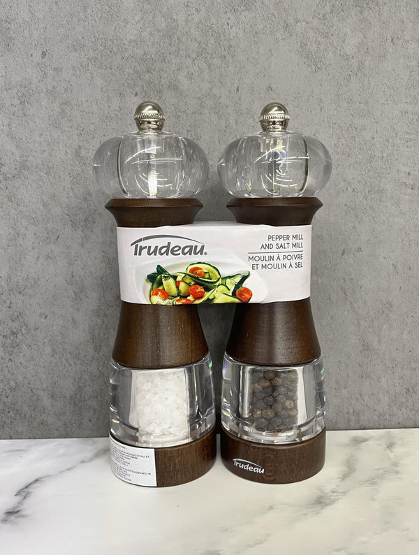 Trudeau Dalia  Salt and Pepper 7" Mill Set