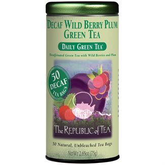 Republic of Tea Decaf Bags - Wild Berry Plum Green Tea Decaf