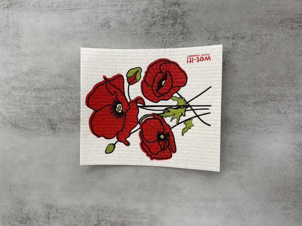 Swedish Cloth Poppy Flower