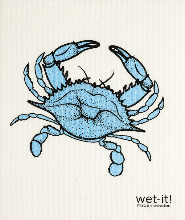 Swedish Treasures Wet-It Cloth - Blue Crab
