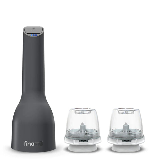 Finamill Black USB Recharchable Grinder with 2 Pods