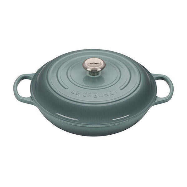 Le Creuset Signature Cast Iron 3.5qt Round Braiser - Sea Salt
