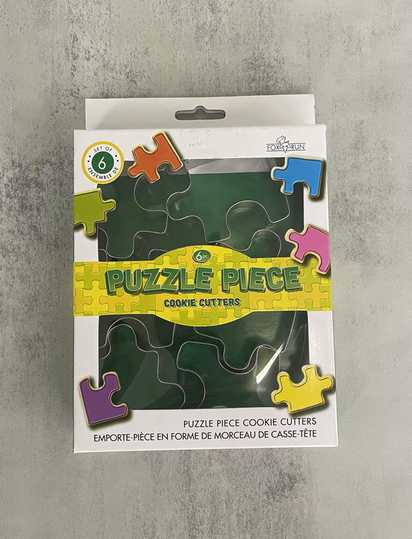 Fox Run Set of 6 Puzzle Pieces Cookie Cutter Set