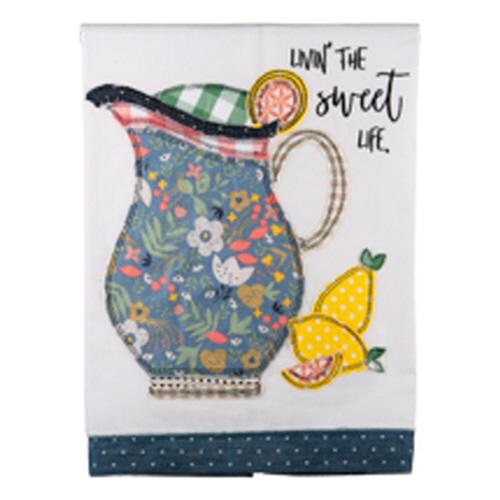 Glory Haus "Livin' The Sweet Life" Embroydered Flour Sack Towel