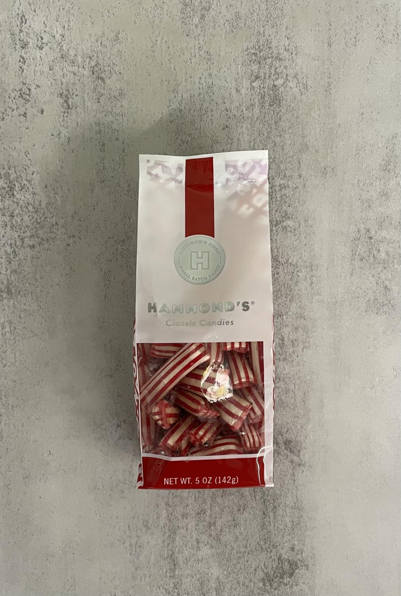Hammond's Candies Peppermint Straws Filled with Chocolate