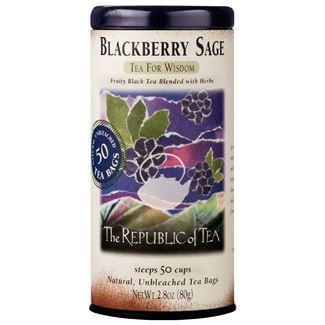 Republic of Tea  Blackberry Sage Decaf 50 Tea Bags