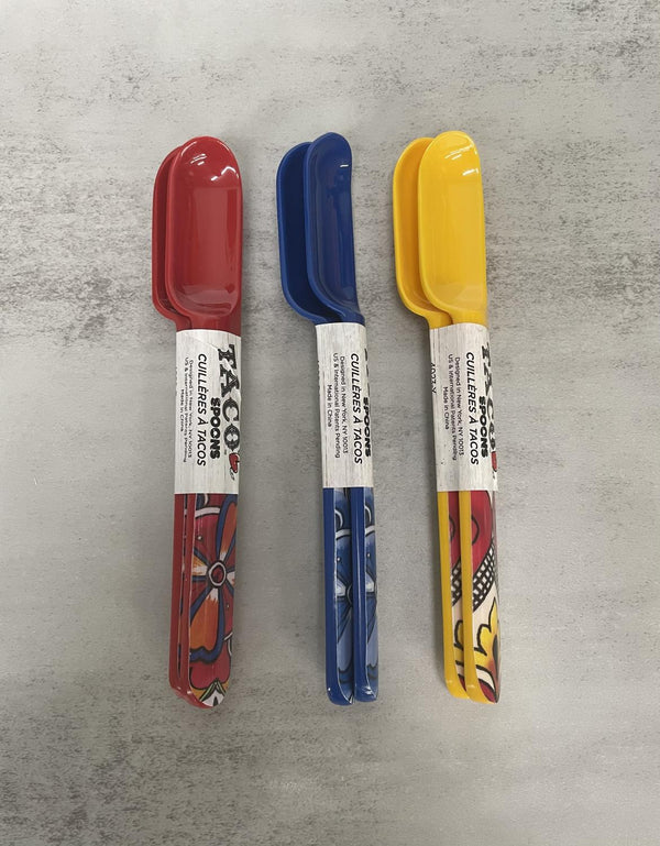 Taco Spoons - Blue - Red - or Yellow