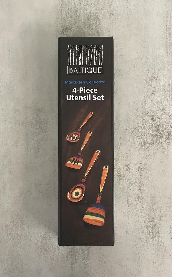 Totally Bamboo Baltique "Marrakesh" 4 pc Utensil Set
