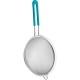 Trudeau 8" Double Mesh Strainer with Turquoise Handle