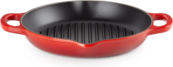 Le Creuset Deep Round 9.75" Grill Pan - Cerise (Red)