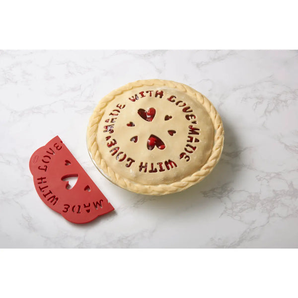 Talisman Pie Top Cutter "Made with Love"