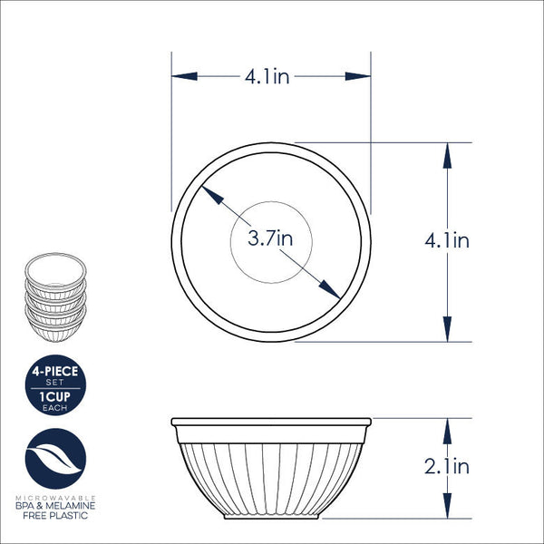 Nordic Ware Mini Prep Bowl Set/4