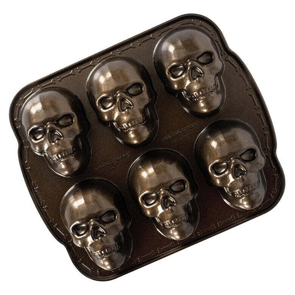 Nordic Ware 6 Cavity Haunted Skulls Cakelet Pan