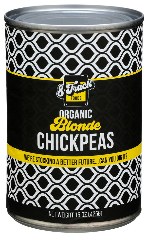 8 Track Foods Blonde Chickpeas 16oz Can
